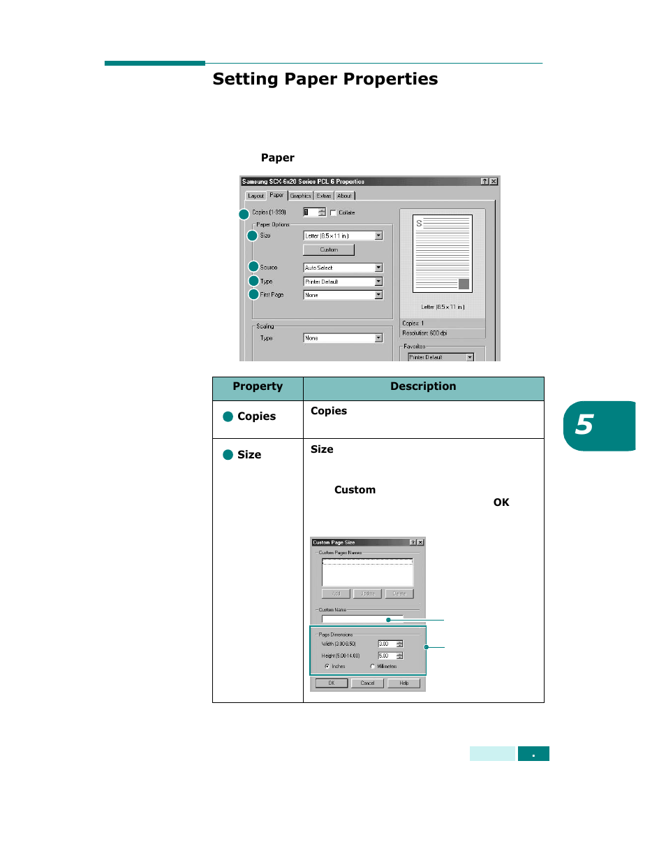 Setting paper properties | Samsung SCX-6320F User Manual | Page 92 / 330
