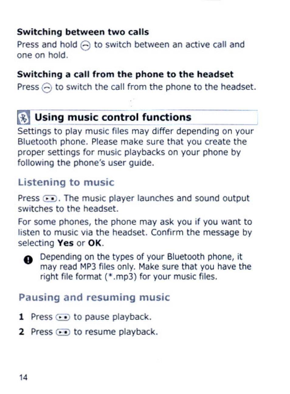 Samsung SBH170 User Manual | Page 14 / 24