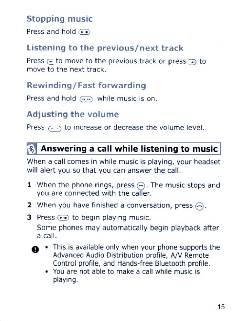 Samsung SBH170 User Manual | Page 15 / 24