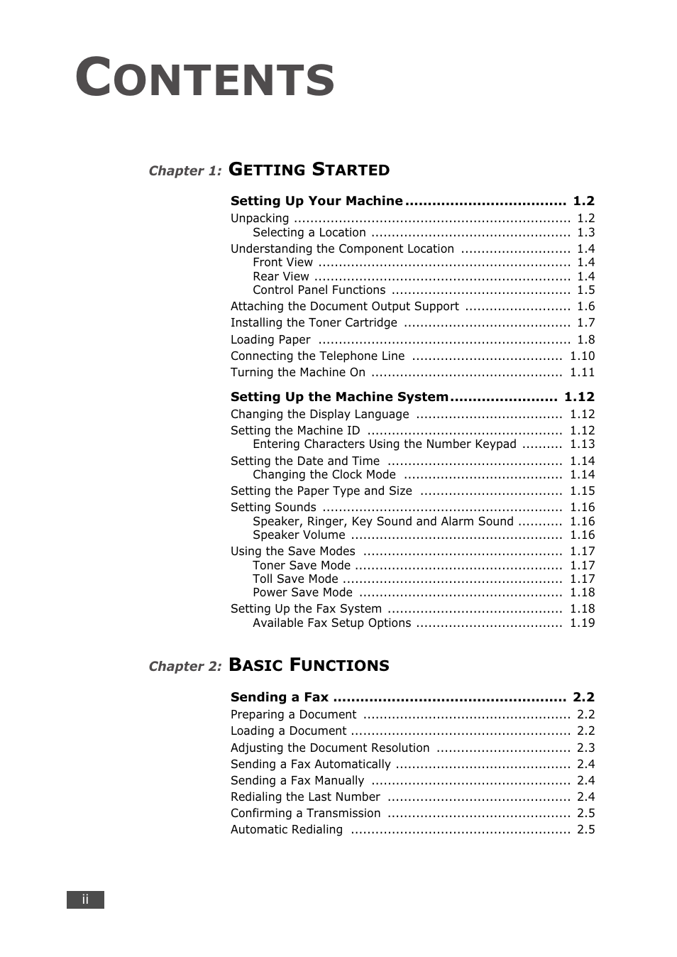 Samsung SF-750 Series User Manual | Page 3 / 98