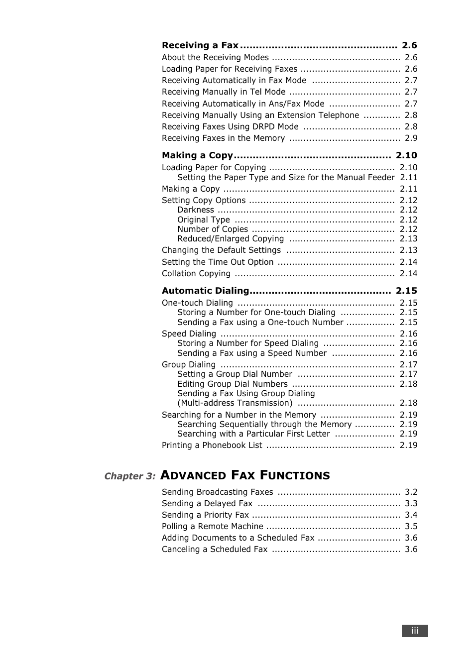 Samsung SF-750 Series User Manual | Page 4 / 98