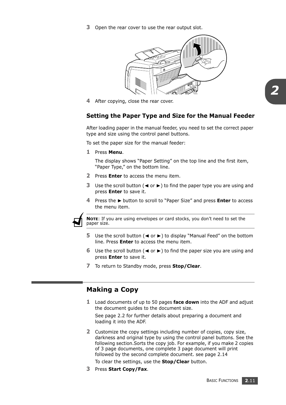 Making a copy | Samsung SF-750 Series User Manual | Page 44 / 98