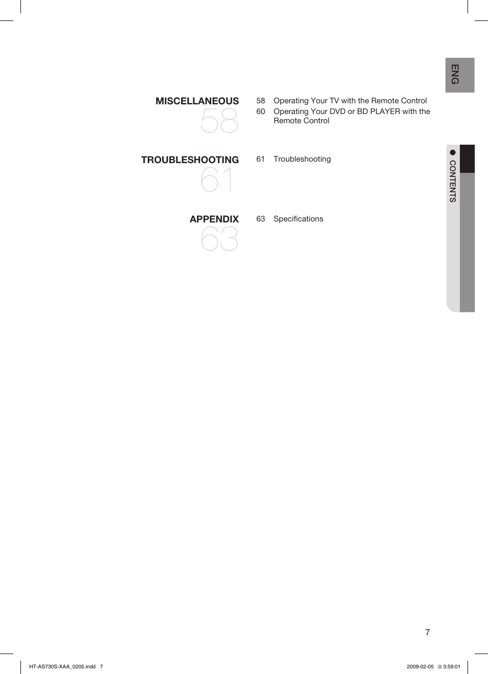 Samsung HT-AS730S User Manual | Page 7 / 66