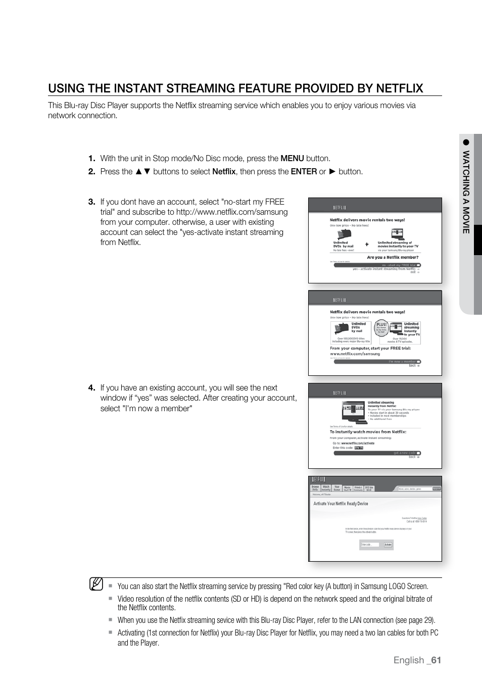 Samsung BD-P2550 User Manual | Page 61 / 75