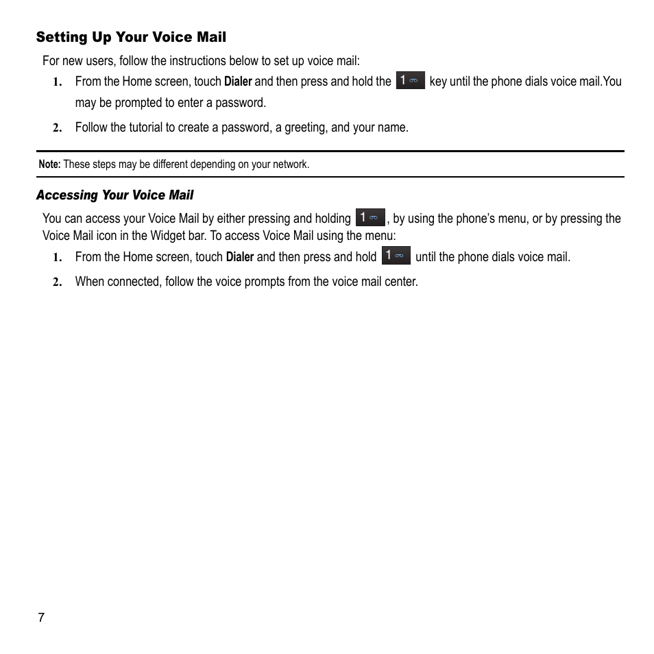 Setting up your voice mail | Samsung 07202010 User Manual | Page 14 / 154