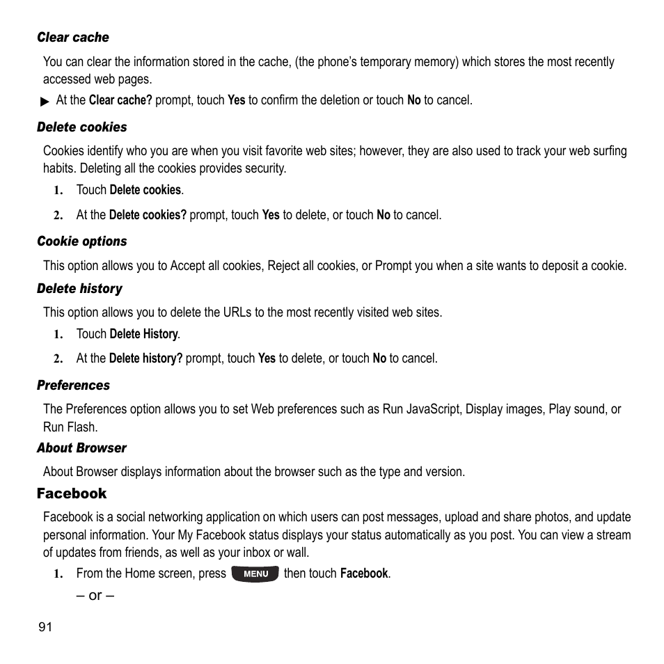 Facebook | Samsung 07202010 User Manual | Page 98 / 154