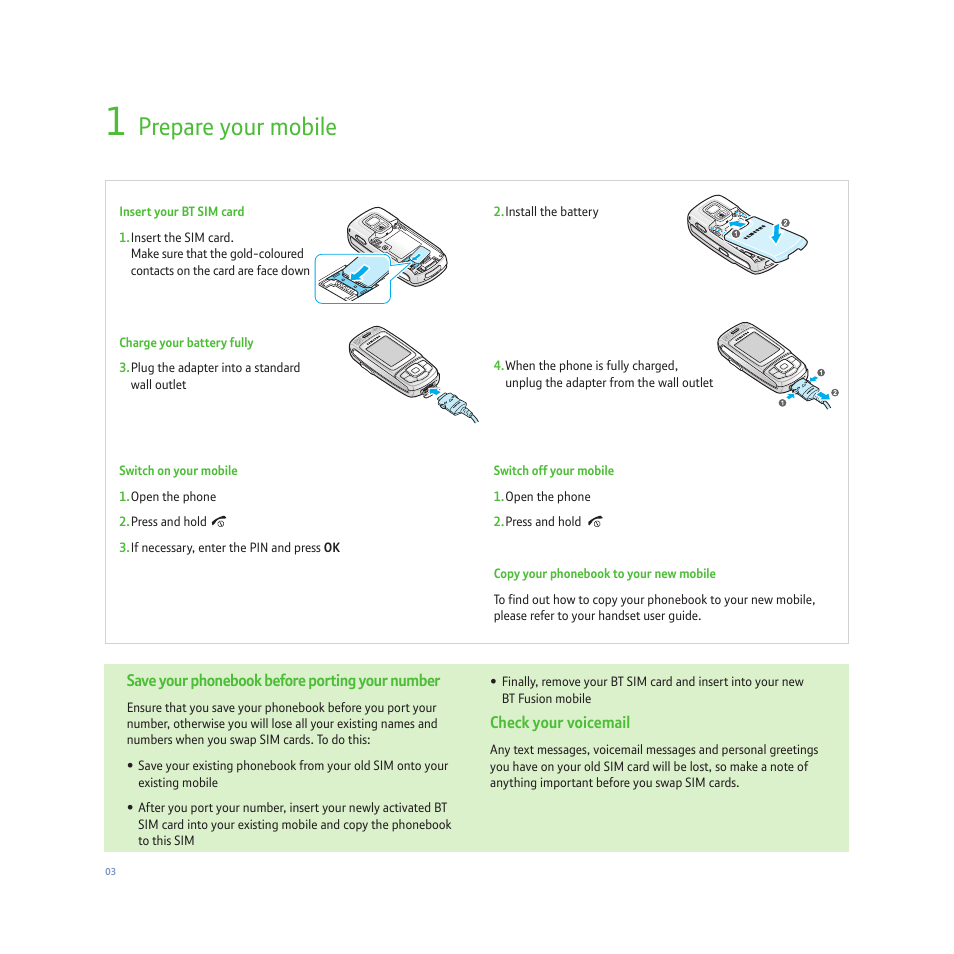 Prepare your mobile | Samsung BT FUSION P200 User Manual | Page 7 / 24