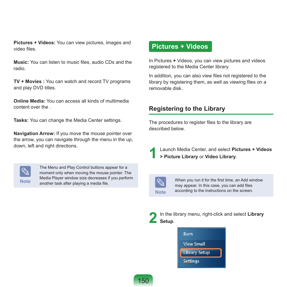 Pictures + videos | Samsung R70 User Manual | Page 151 / 196