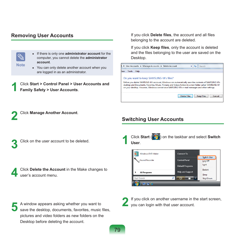 Samsung R70 User Manual | Page 80 / 196
