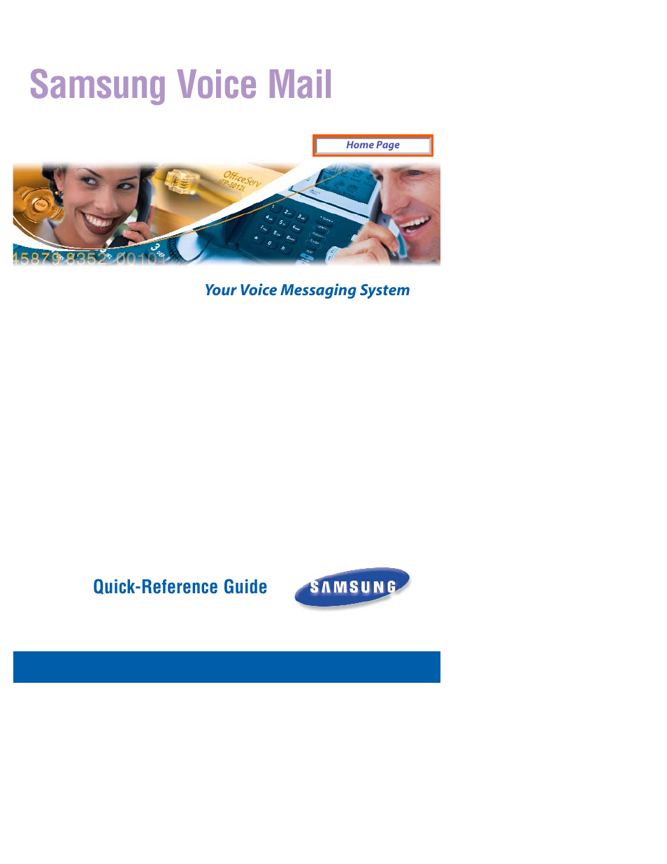 Samsung SVM-400E User Manual | 6 pages
