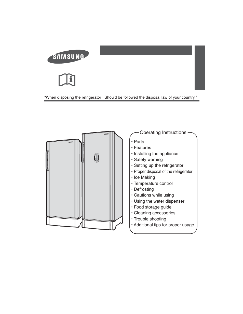 Samsung RA21F/RA21V User Manual | 8 pages