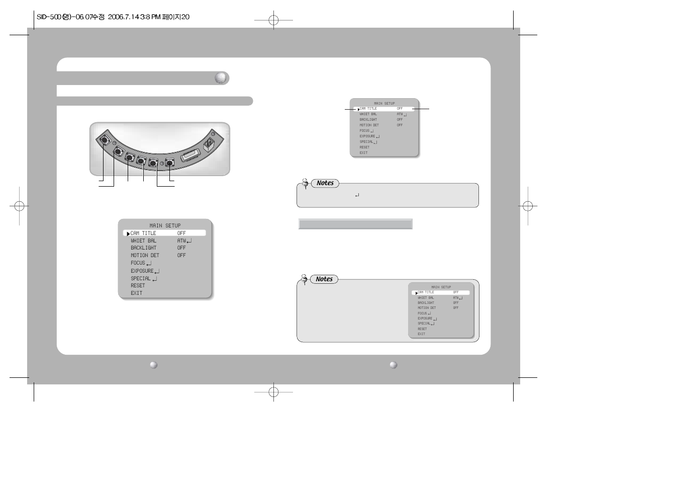 Operating your camera | Samsung SID-500 User Manual | Page 11 / 24