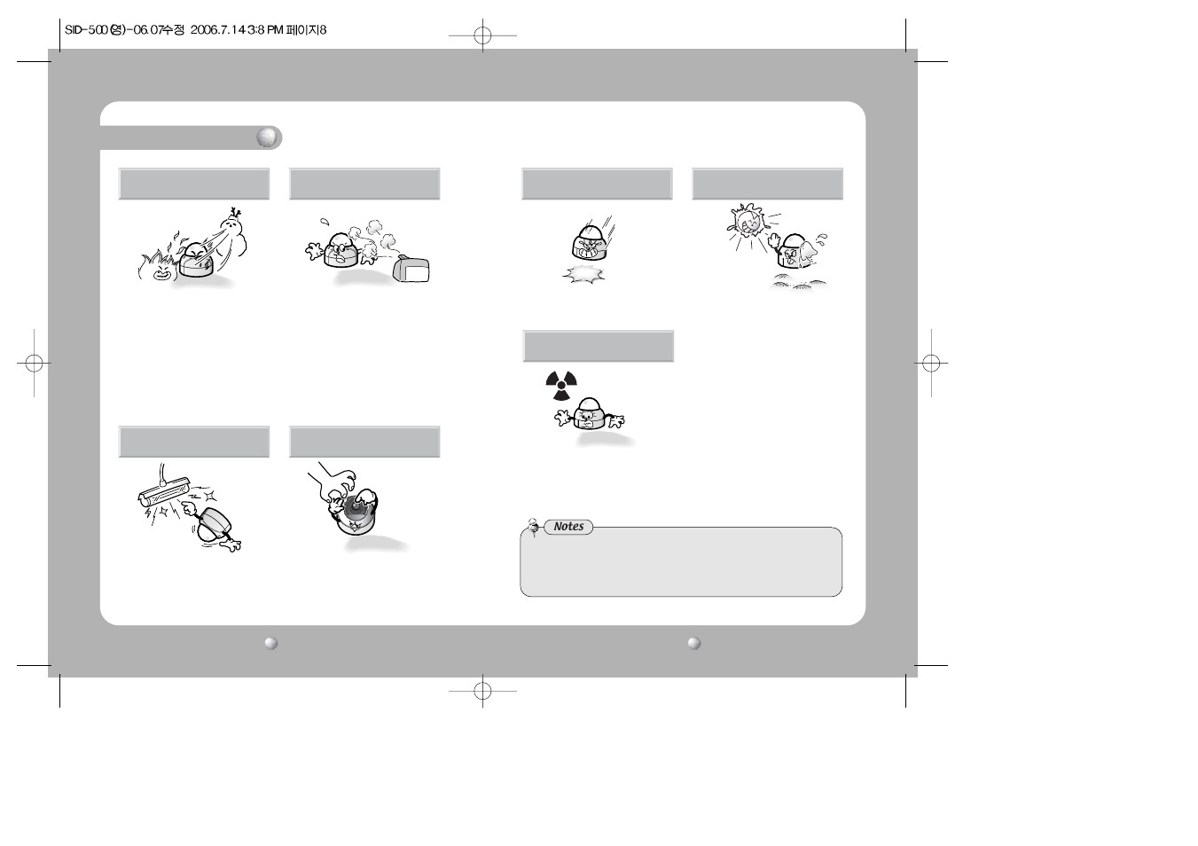 Precautions | Samsung SID-500 User Manual | Page 5 / 24