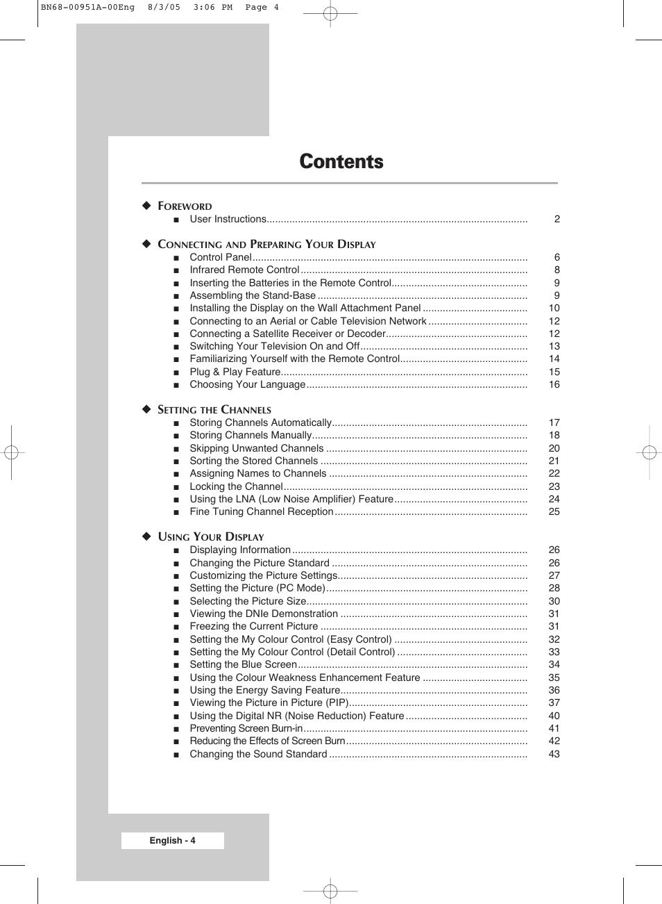 Samsung BN68-00951A-00 User Manual | Page 4 / 68