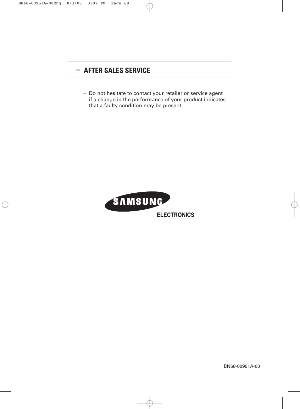 After sales service | Samsung BN68-00951A-00 User Manual | Page 68 / 68