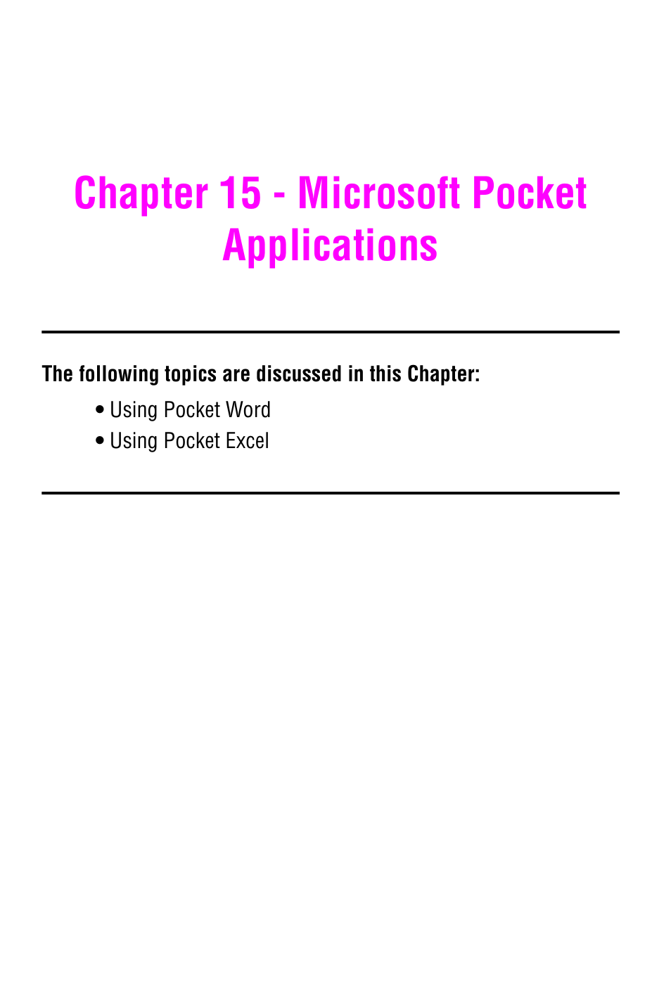 Chapter 15 - microsoft pocket applications | Samsung SCH-i700 Series User Manual | Page 123 / 194