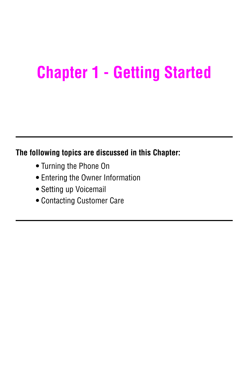 Chapter 1 - getting started | Samsung SCH-i700 Series User Manual | Page 13 / 194