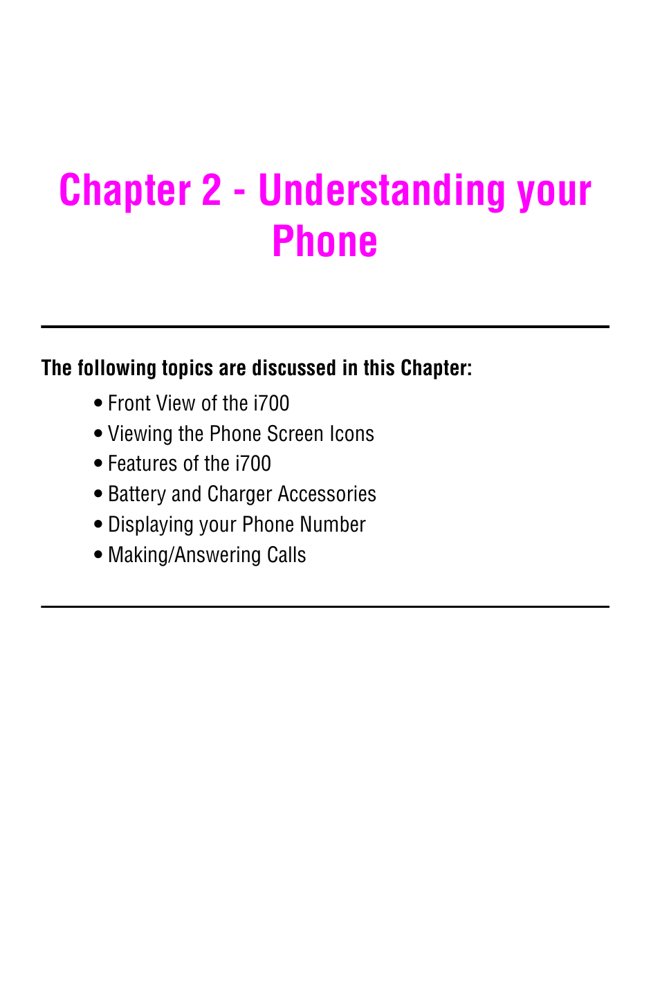 Chapter 2 - understanding your phone | Samsung SCH-i700 Series User Manual | Page 17 / 194