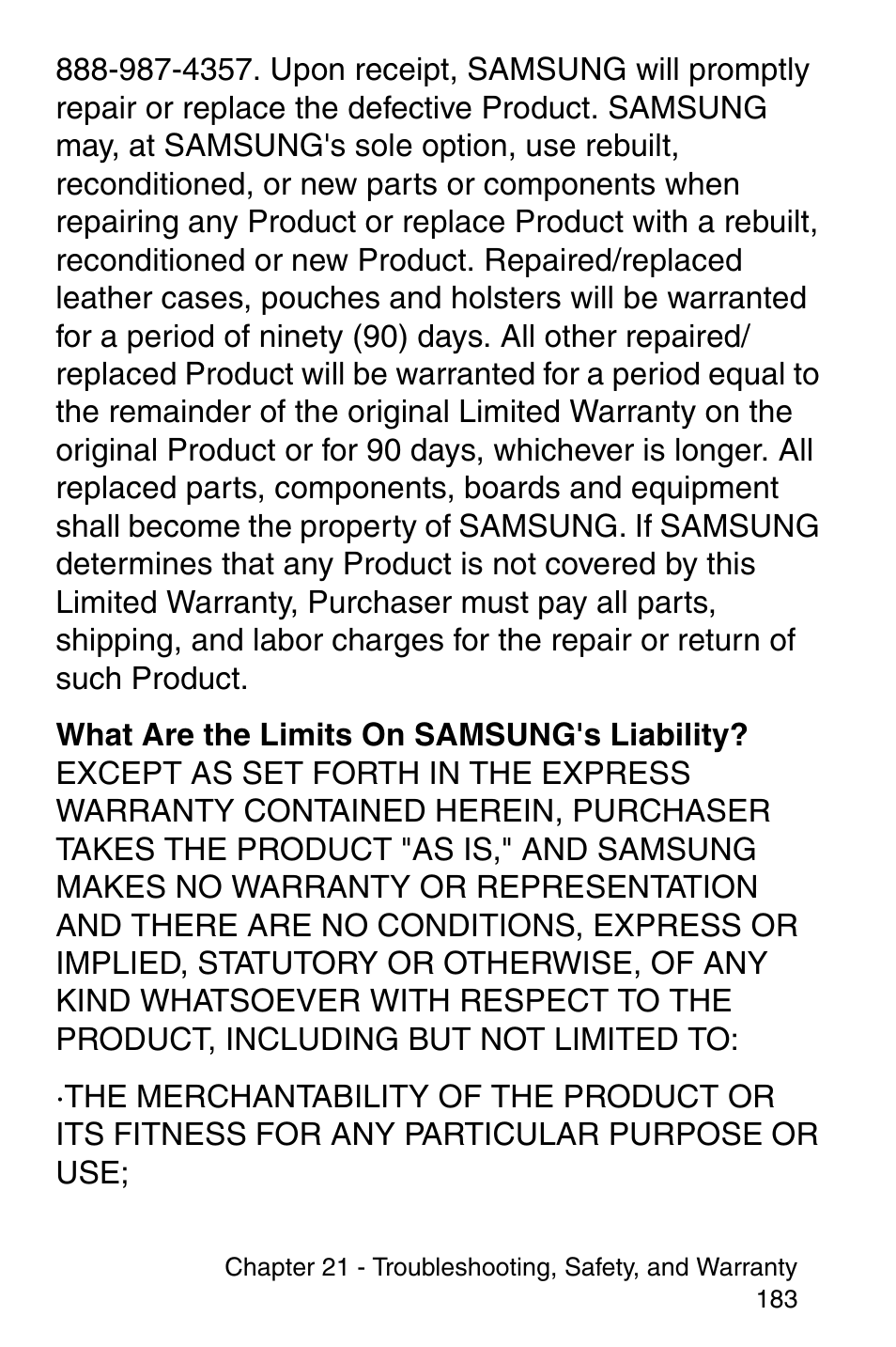 Samsung SCH-i700 Series User Manual | Page 183 / 194