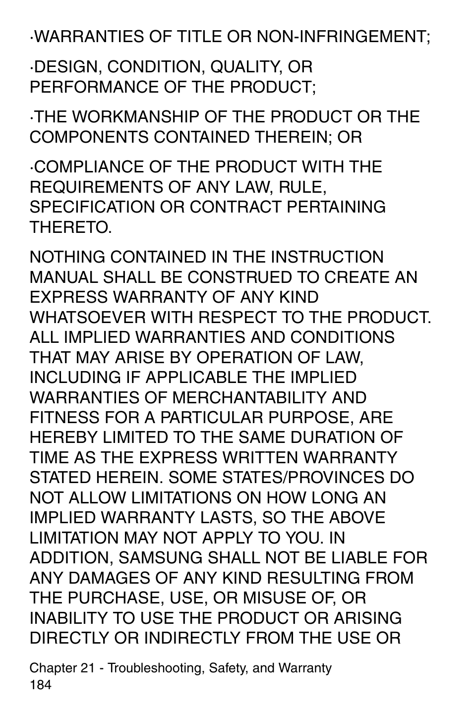 Samsung SCH-i700 Series User Manual | Page 184 / 194