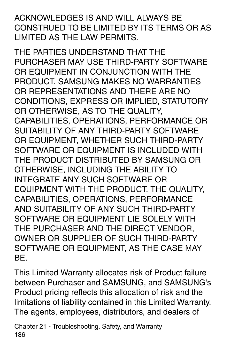 Samsung SCH-i700 Series User Manual | Page 186 / 194