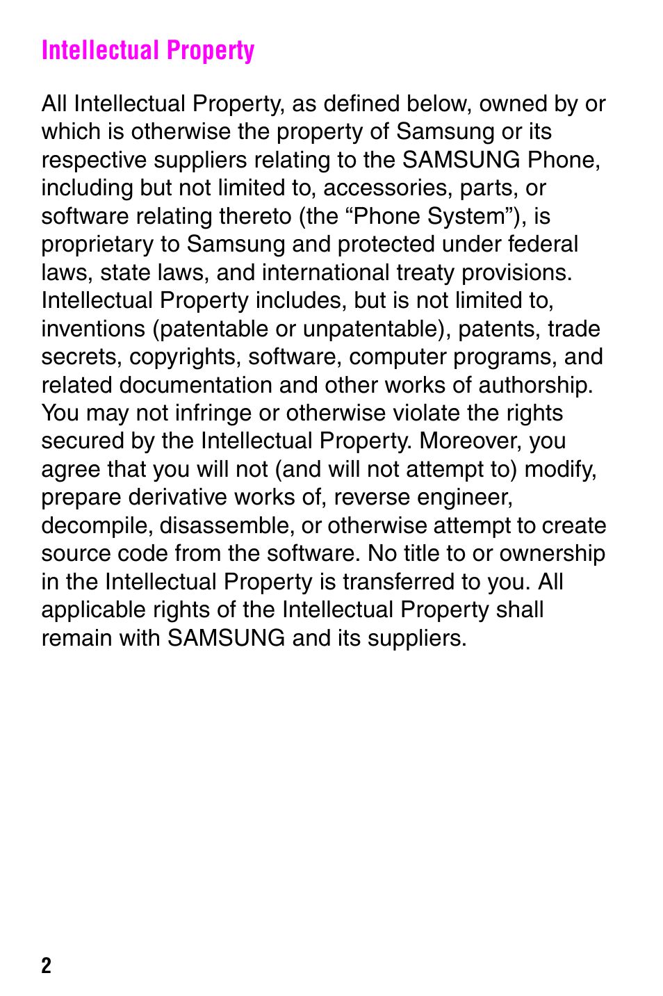 Samsung SCH-i700 Series User Manual | Page 2 / 194