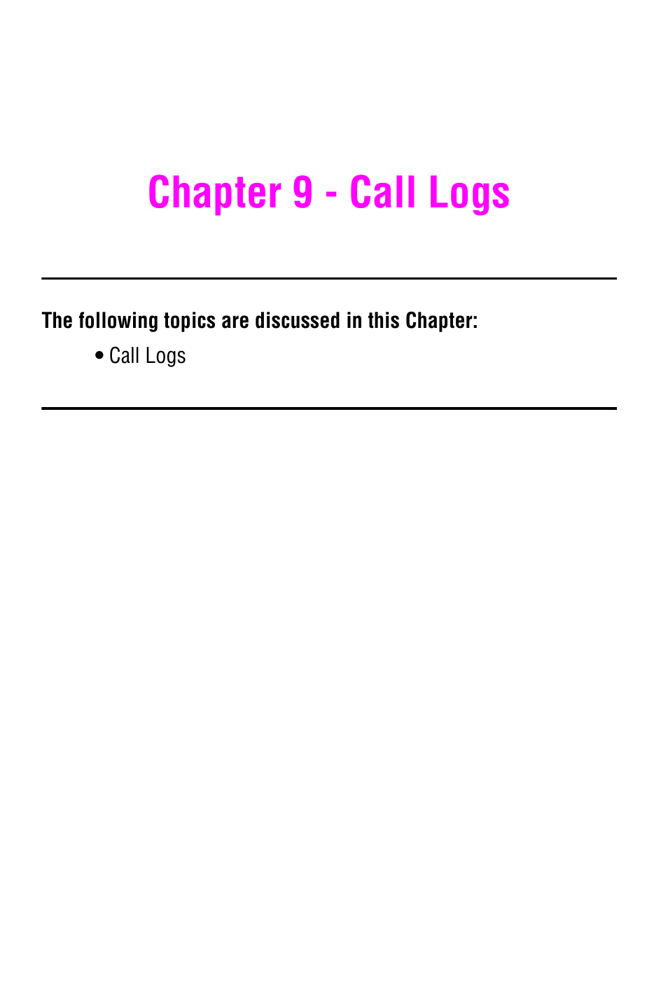 Chapter 9 - call logs | Samsung SCH-i700 Series User Manual | Page 81 / 194