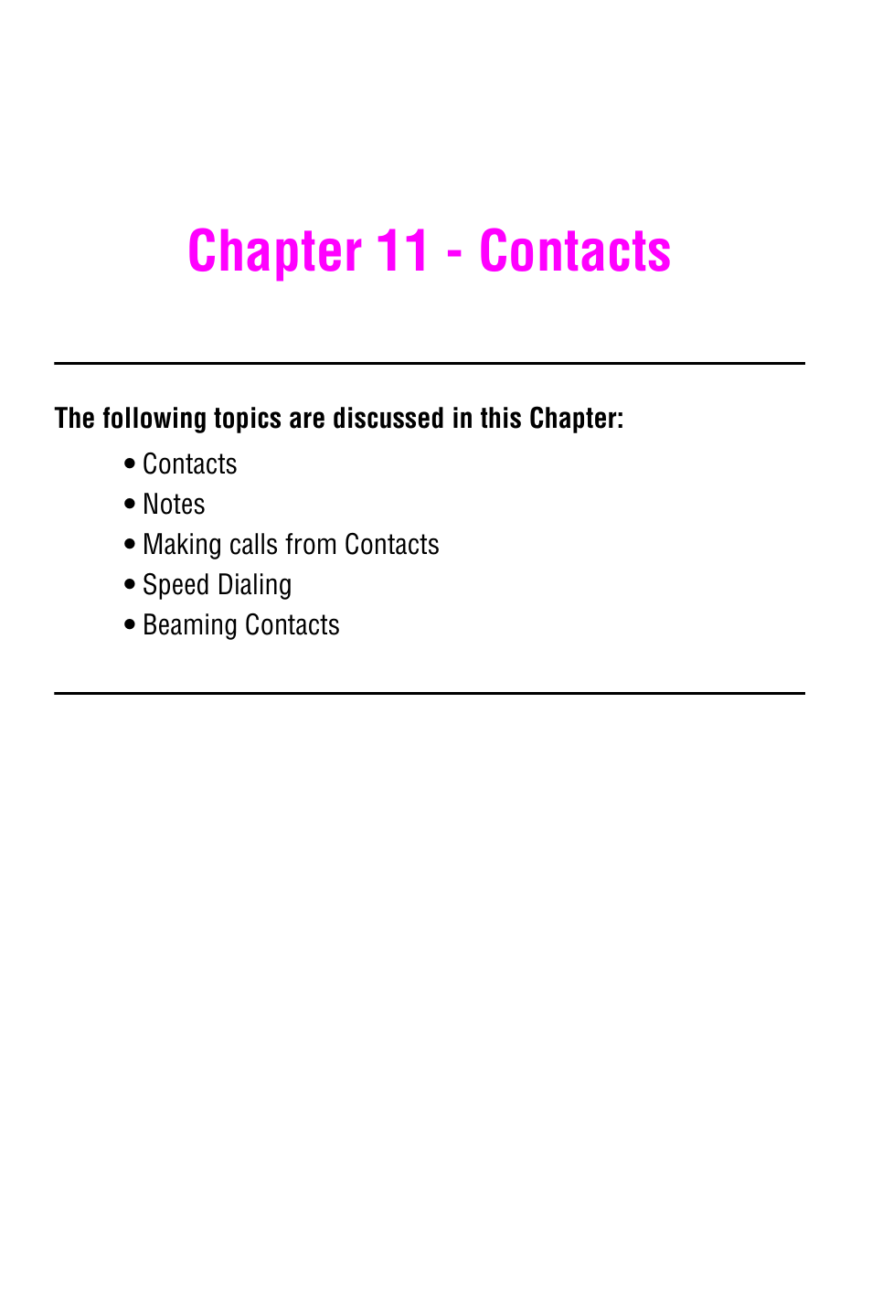Chapter 11 - contacts | Samsung SCH-i700 Series User Manual | Page 89 / 194