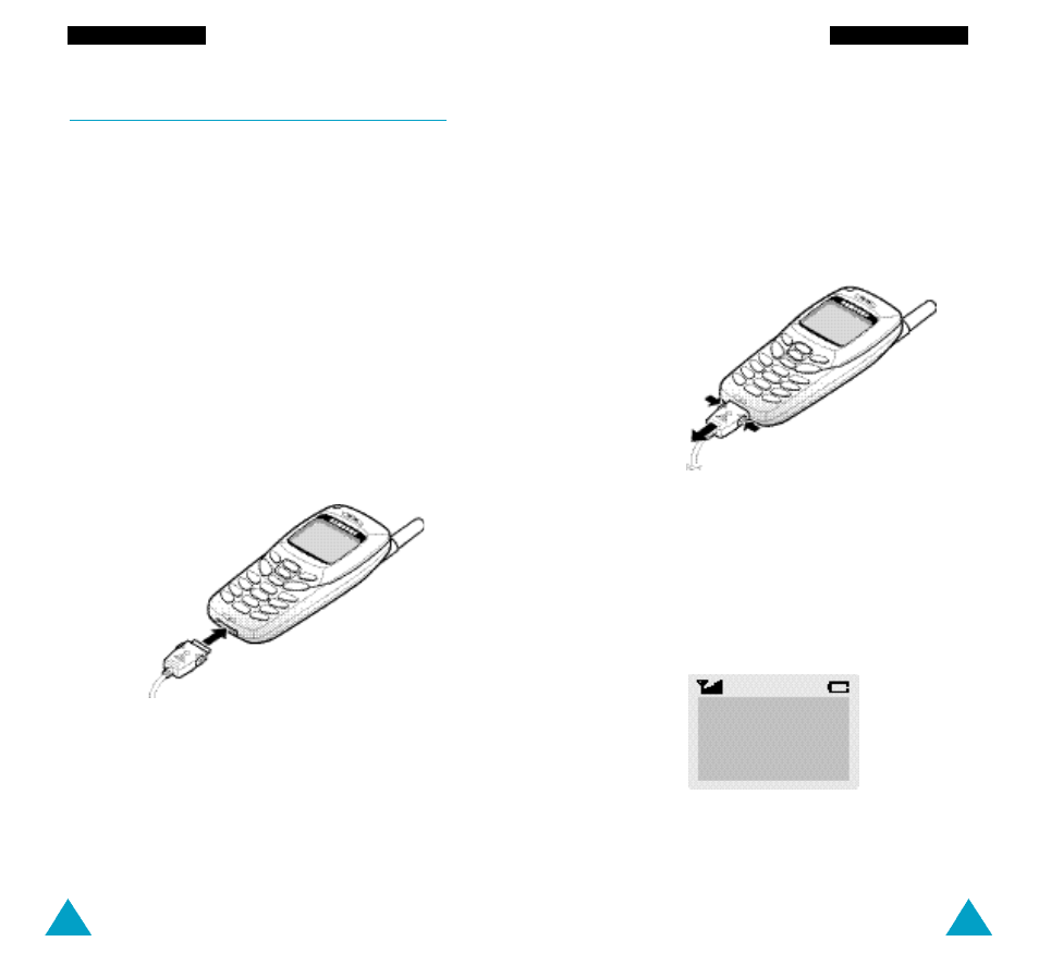 Charging a battery, Low battery indicator | Samsung GH68-02493A User Manual | Page 11 / 76