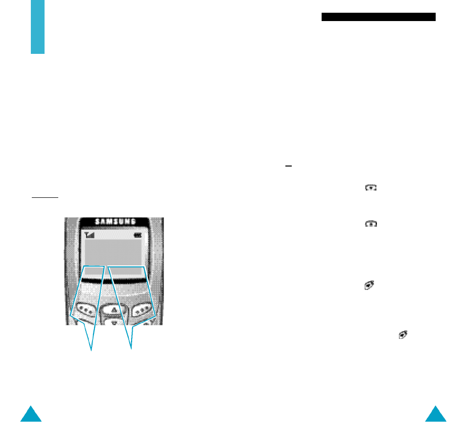 Selecting functions and options | Samsung GH68-02493A User Manual | Page 26 / 76