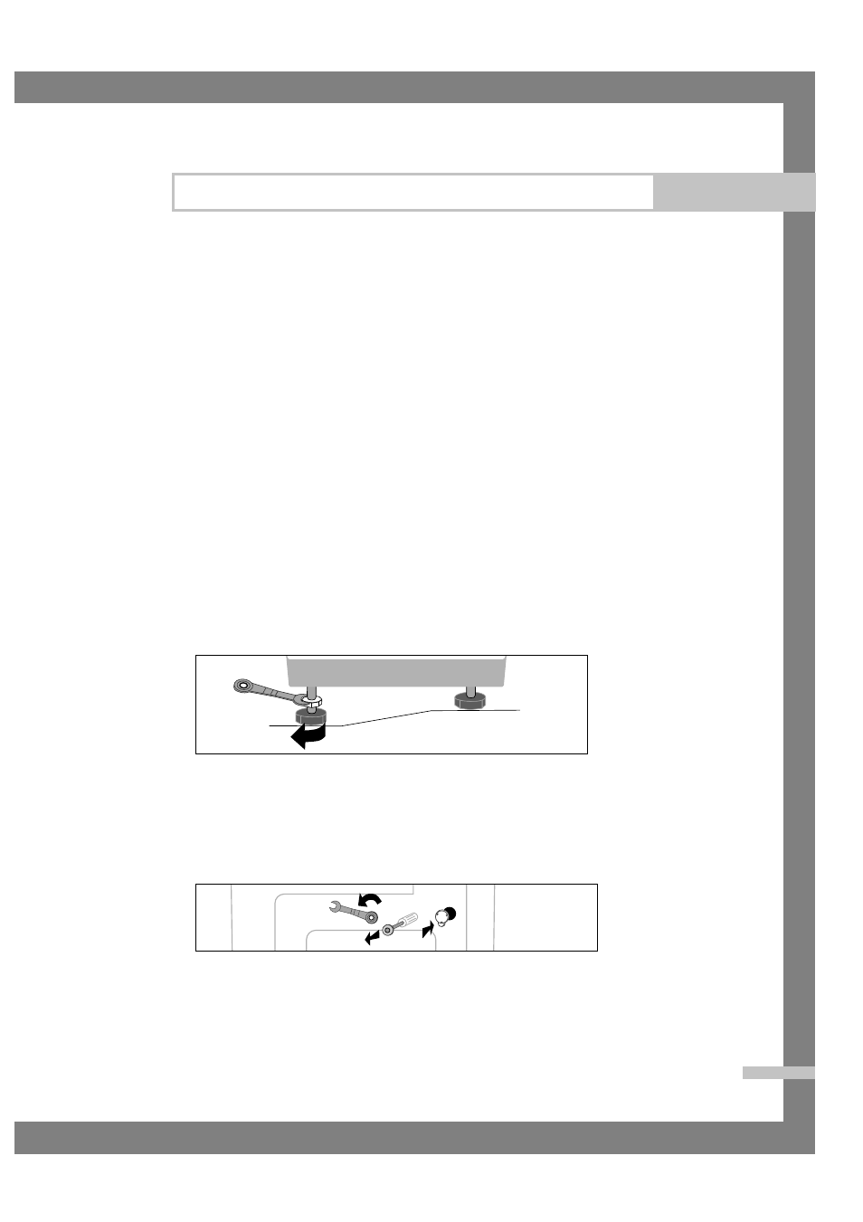 Selecting a location, Adjusting the leveling feet, Removing the shipping bolts | Installing the washing machine | Samsung SWF-P10 User Manual | Page 5 / 24