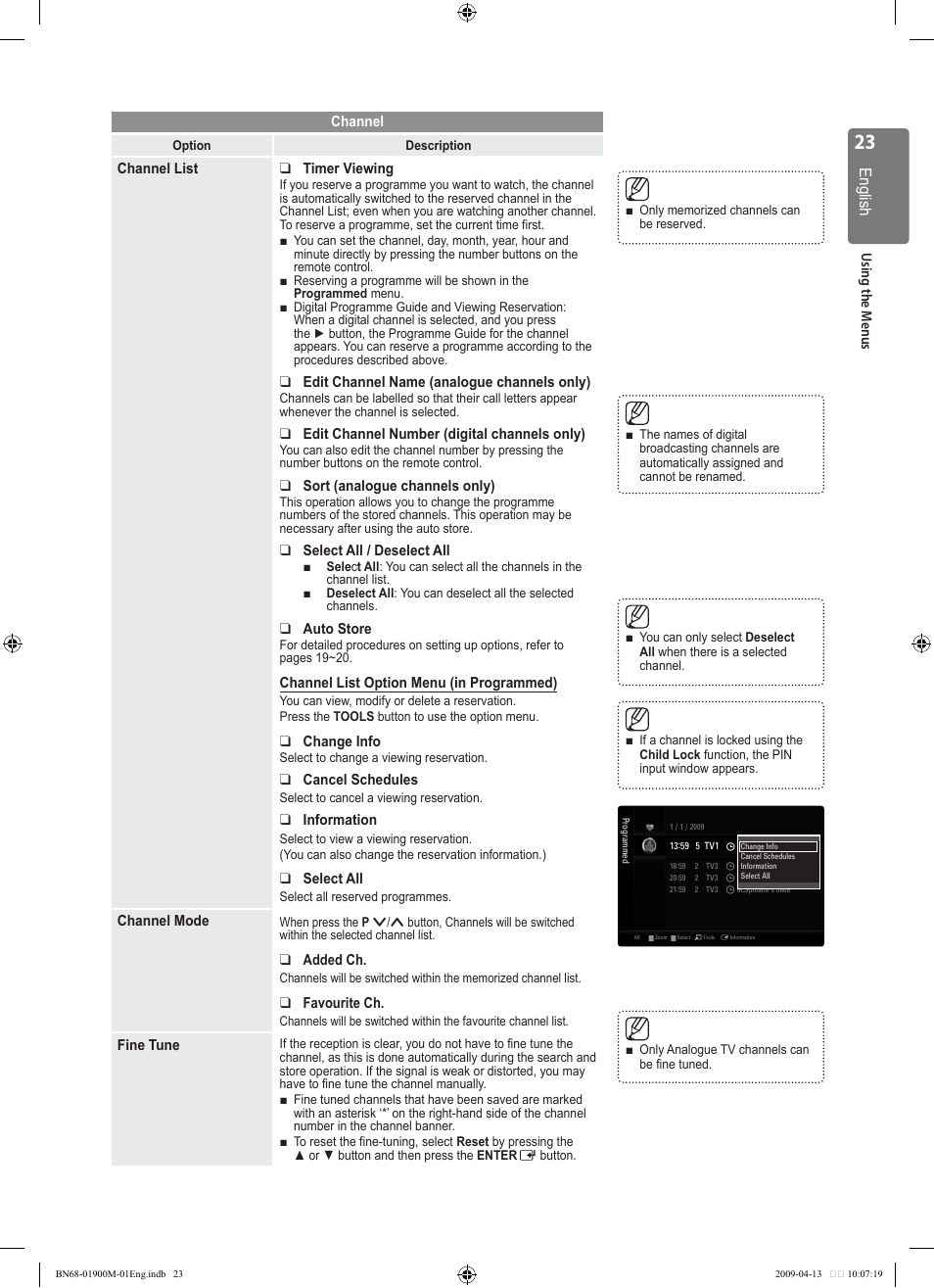 Samsung BN68-01900M-01 User Manual | Page 23 / 107