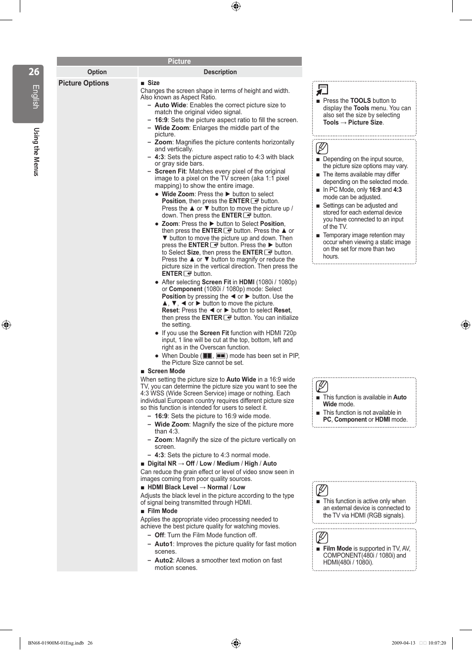 Samsung BN68-01900M-01 User Manual | Page 26 / 107