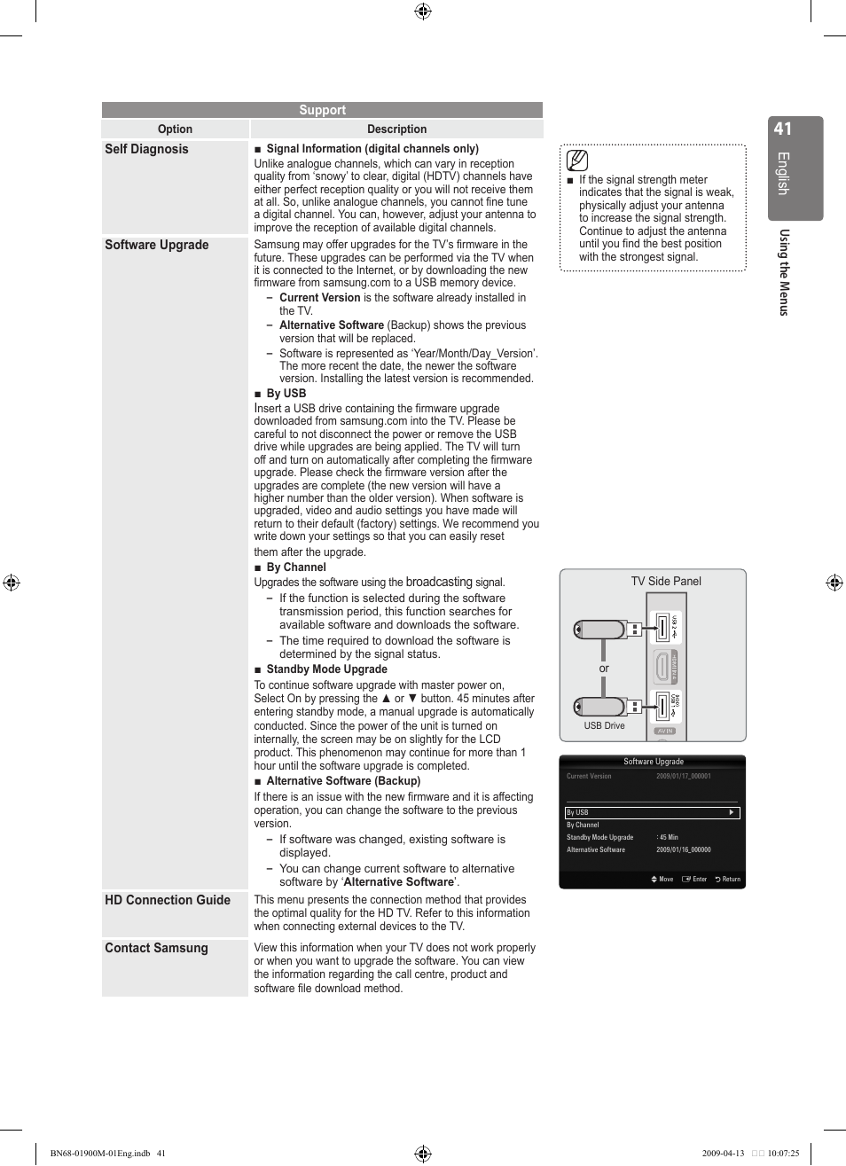 Samsung BN68-01900M-01 User Manual | Page 41 / 107