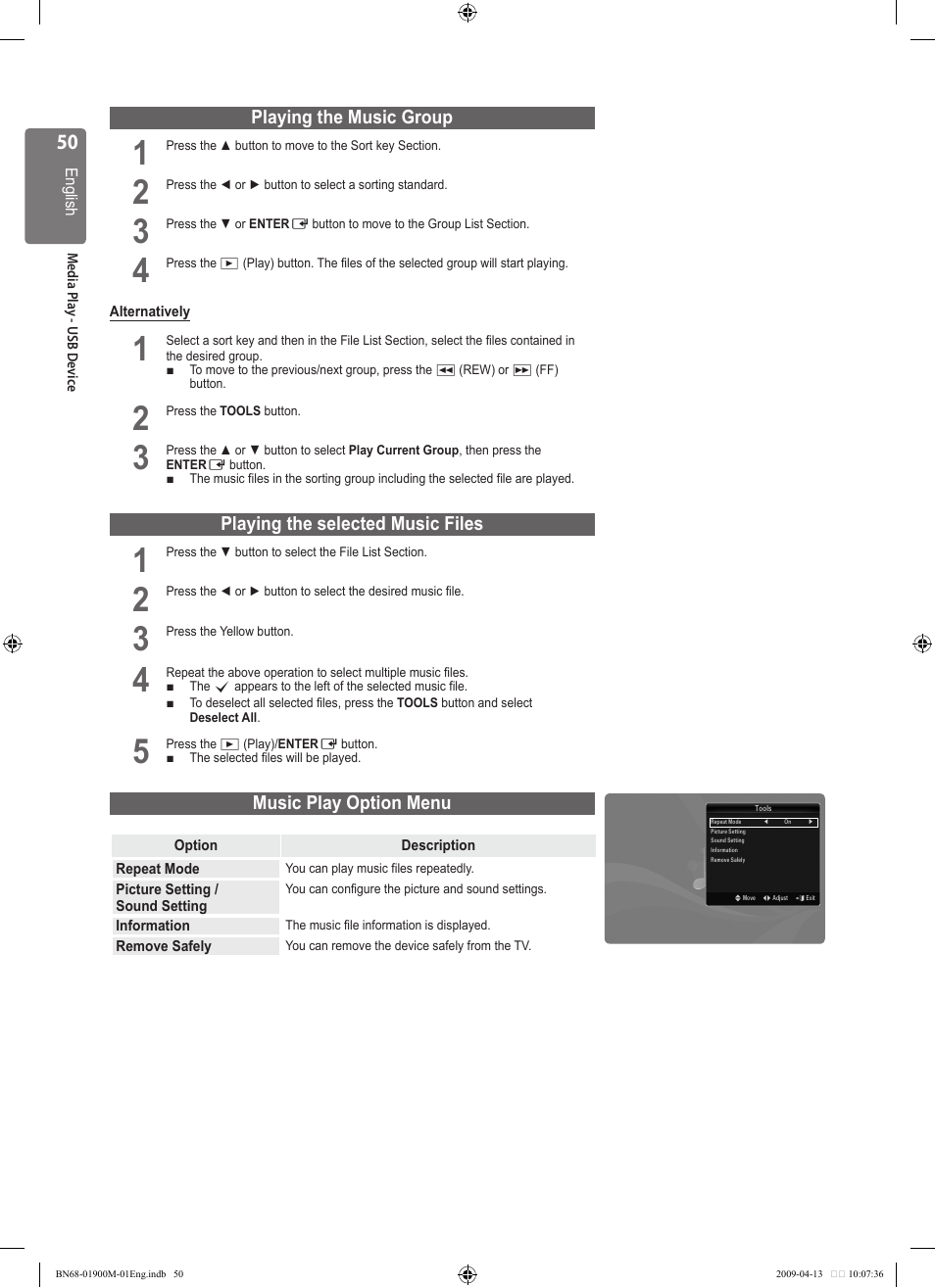 Samsung BN68-01900M-01 User Manual | Page 50 / 107