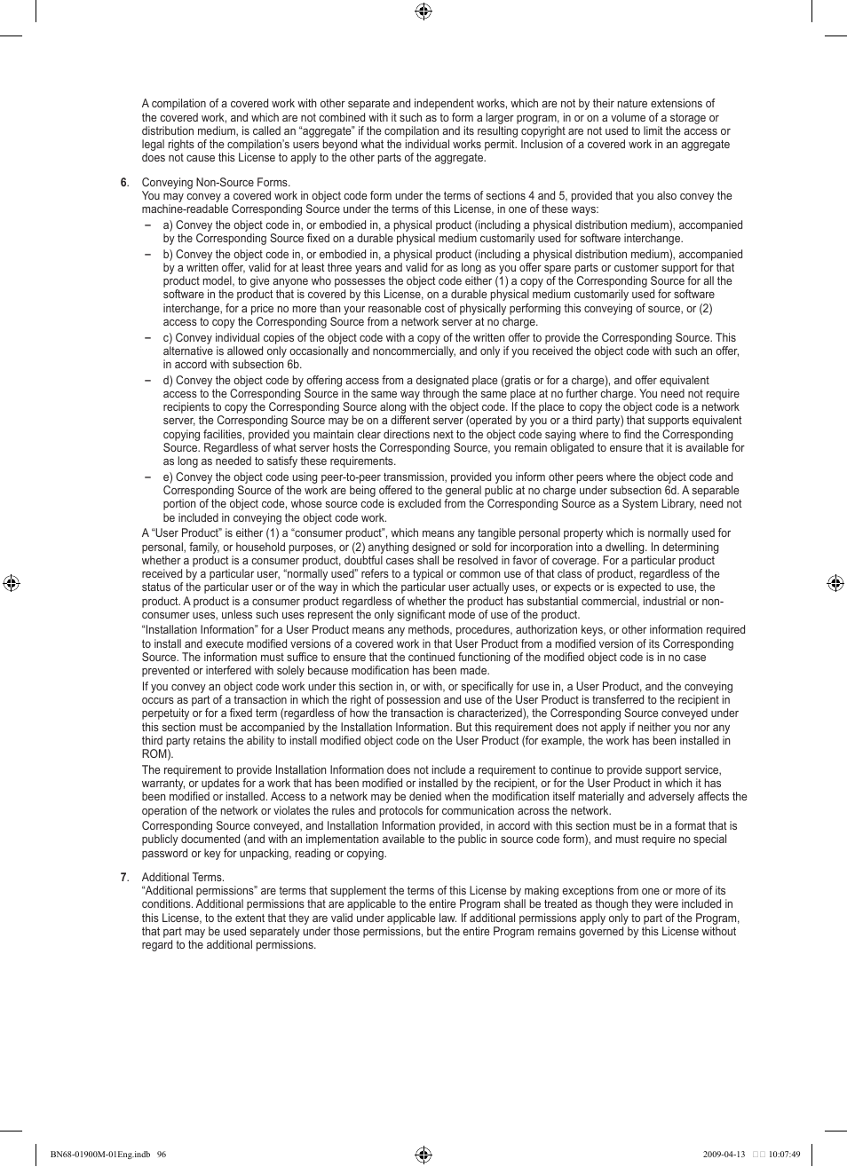 Samsung BN68-01900M-01 User Manual | Page 96 / 107