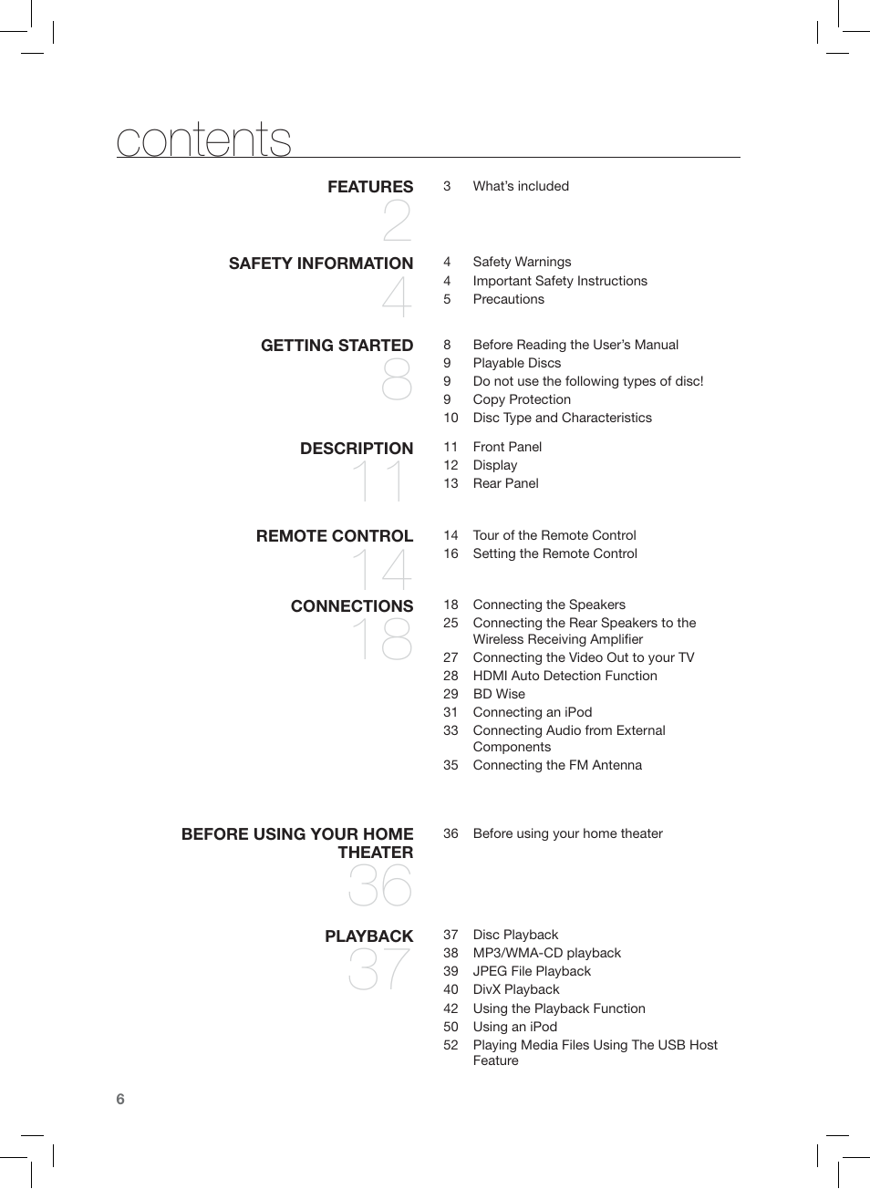 Samsung AH68-02166R User Manual | Page 6 / 78