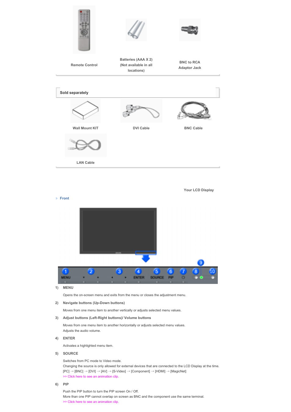 Your lcd display | Samsung 700DXn User Manual | Page 3 / 20
