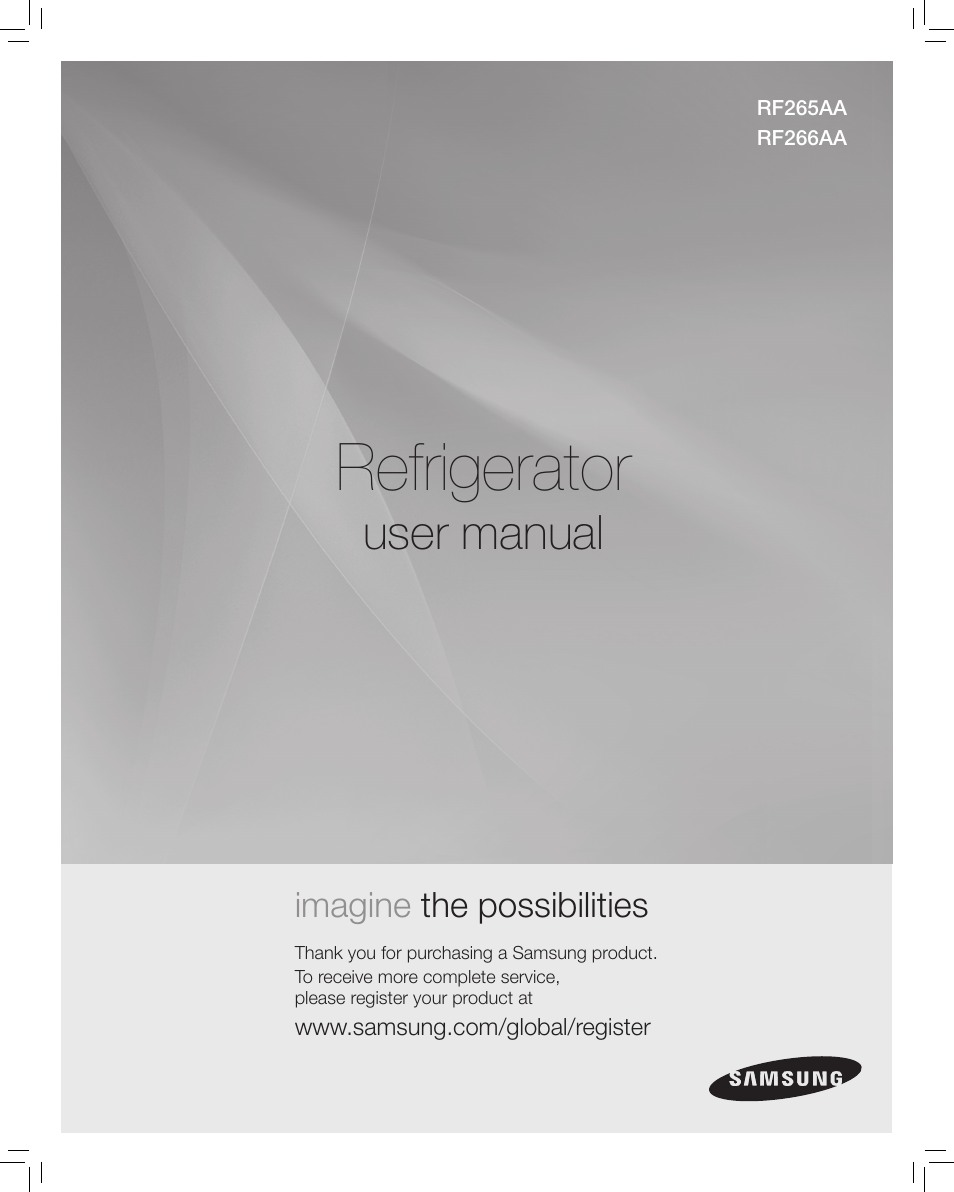 Samsung RF266AA User Manual | 38 pages