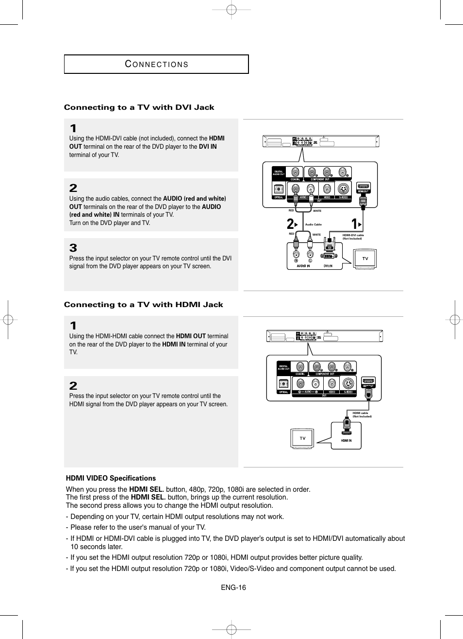 Samsung DVD-HD860 User Manual | Page 16 / 64