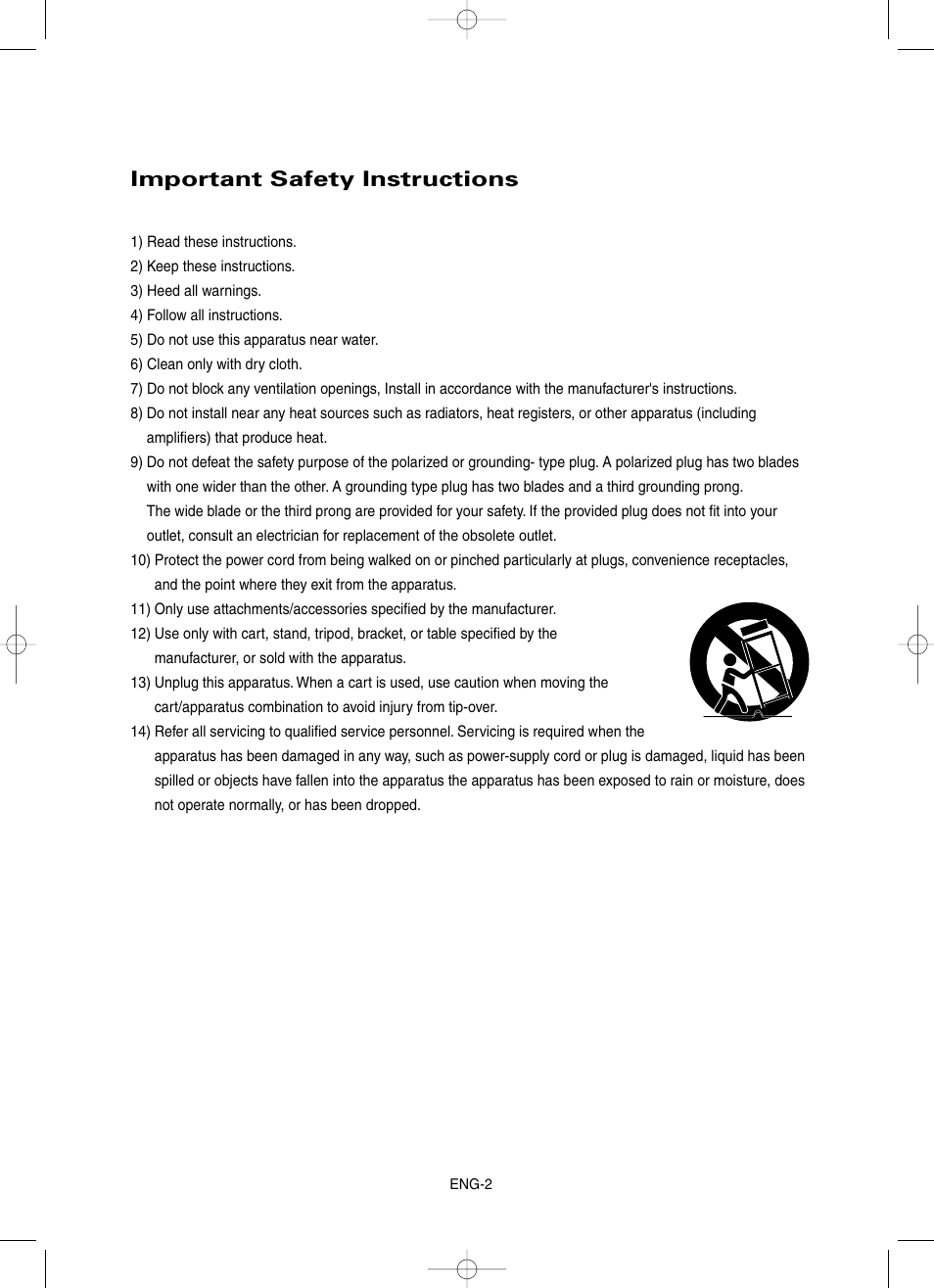 Important safety instructions | Samsung DVD-HD860 User Manual | Page 2 / 64