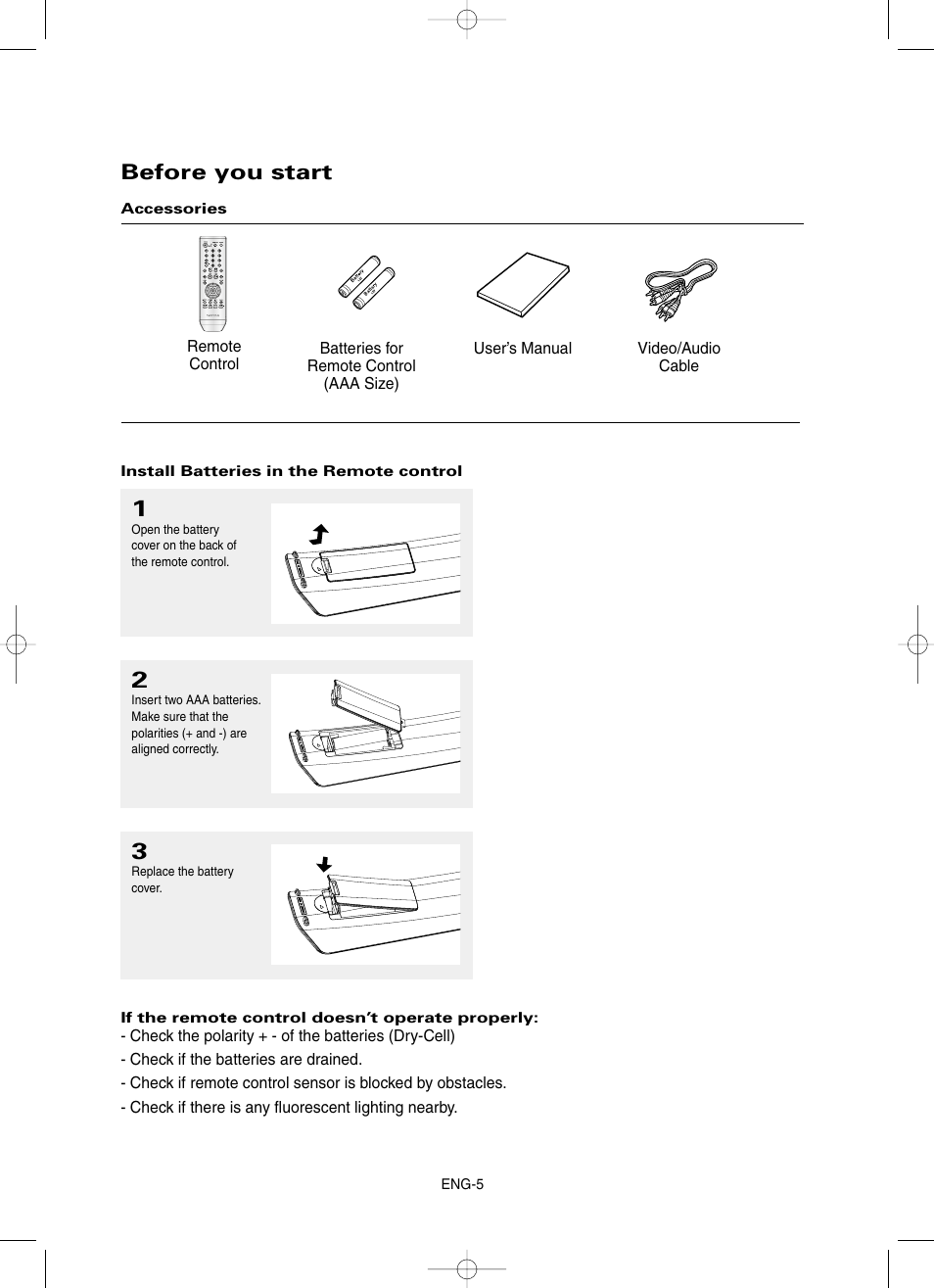 Before you start | Samsung DVD-HD860 User Manual | Page 5 / 64