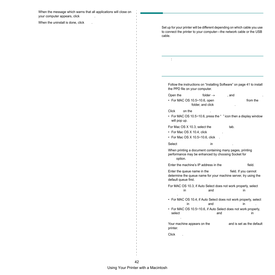 Setting up the printer, For a network-connected | Samsung SCX-6545N Series User Manual | Page 182 / 190