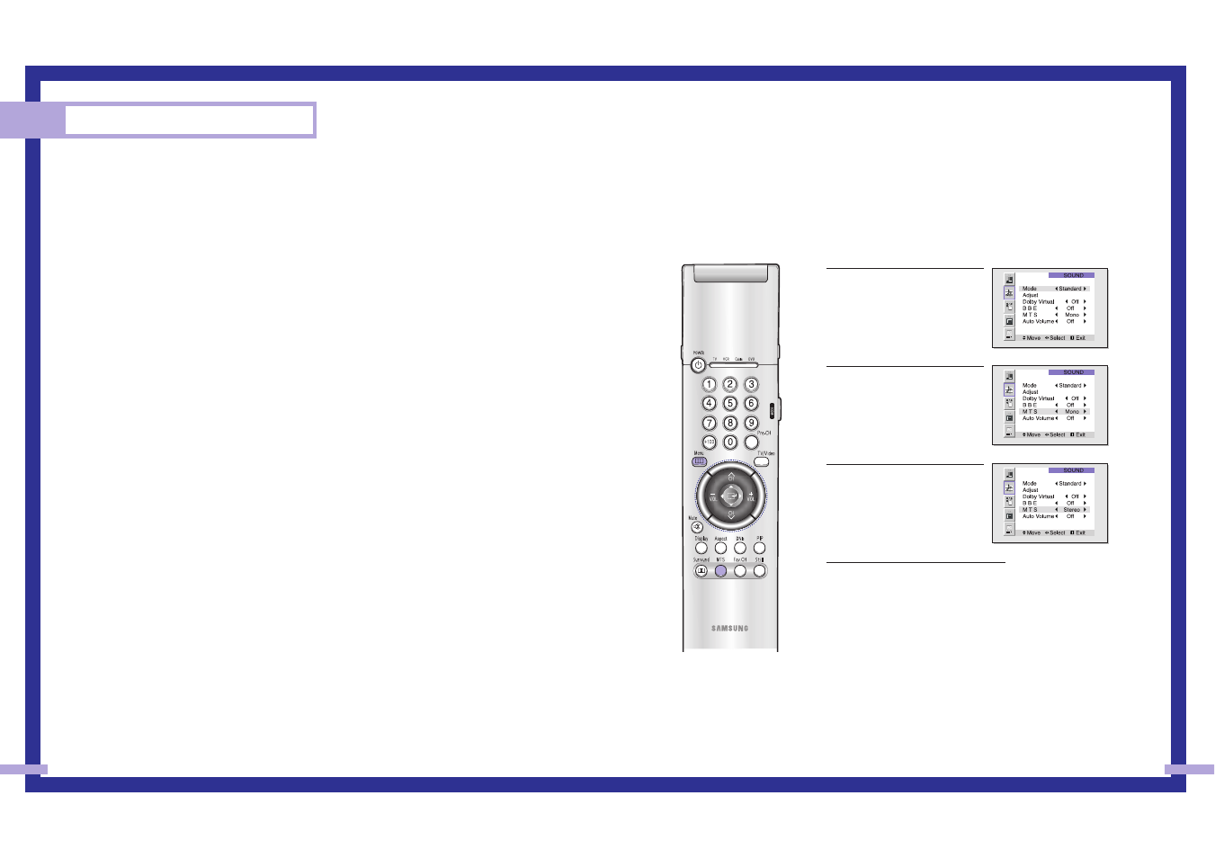 Special features, Special audio options | Samsung Tantus HLM 437W User Manual | Page 30 / 46