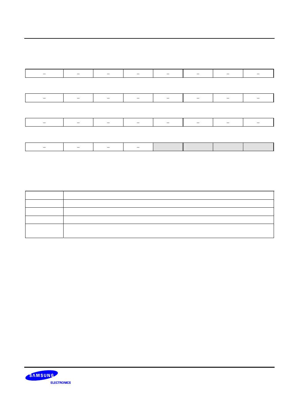 Raw interrupt status register | Samsung S3F401F User Manual | Page 222 / 280