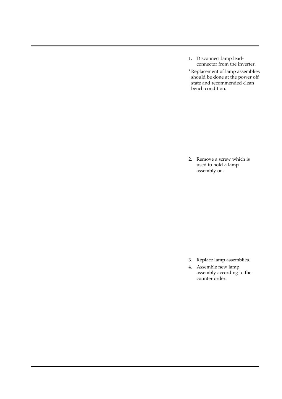 2 replacement order of lamp assemblies (13.3”) | Samsung 330TFT User Manual | Page 18 / 52