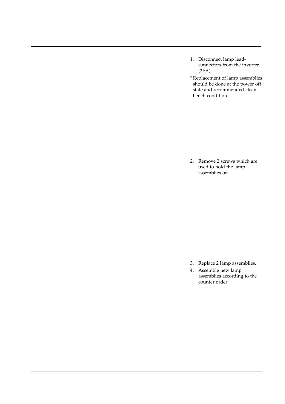 3 replacement order of lamp assemblies (15”) | Samsung 330TFT User Manual | Page 19 / 52