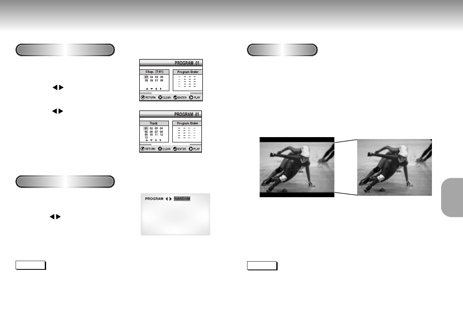 S.fit play, Program play & random play | Samsung DVD Playe User Manual | Page 13 / 24
