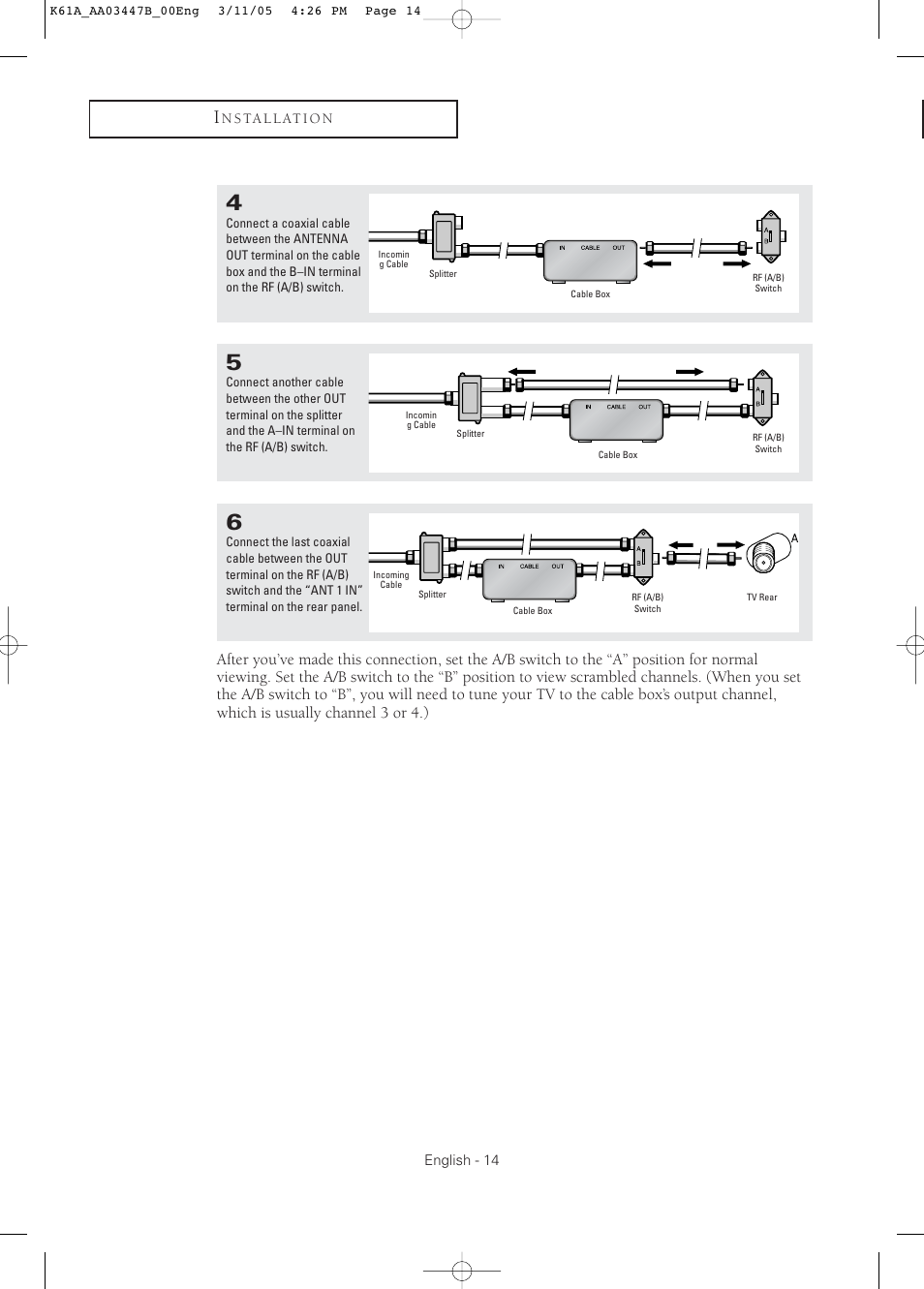 Samsung DynaFlat TX R3265 User Manual | Page 14 / 68