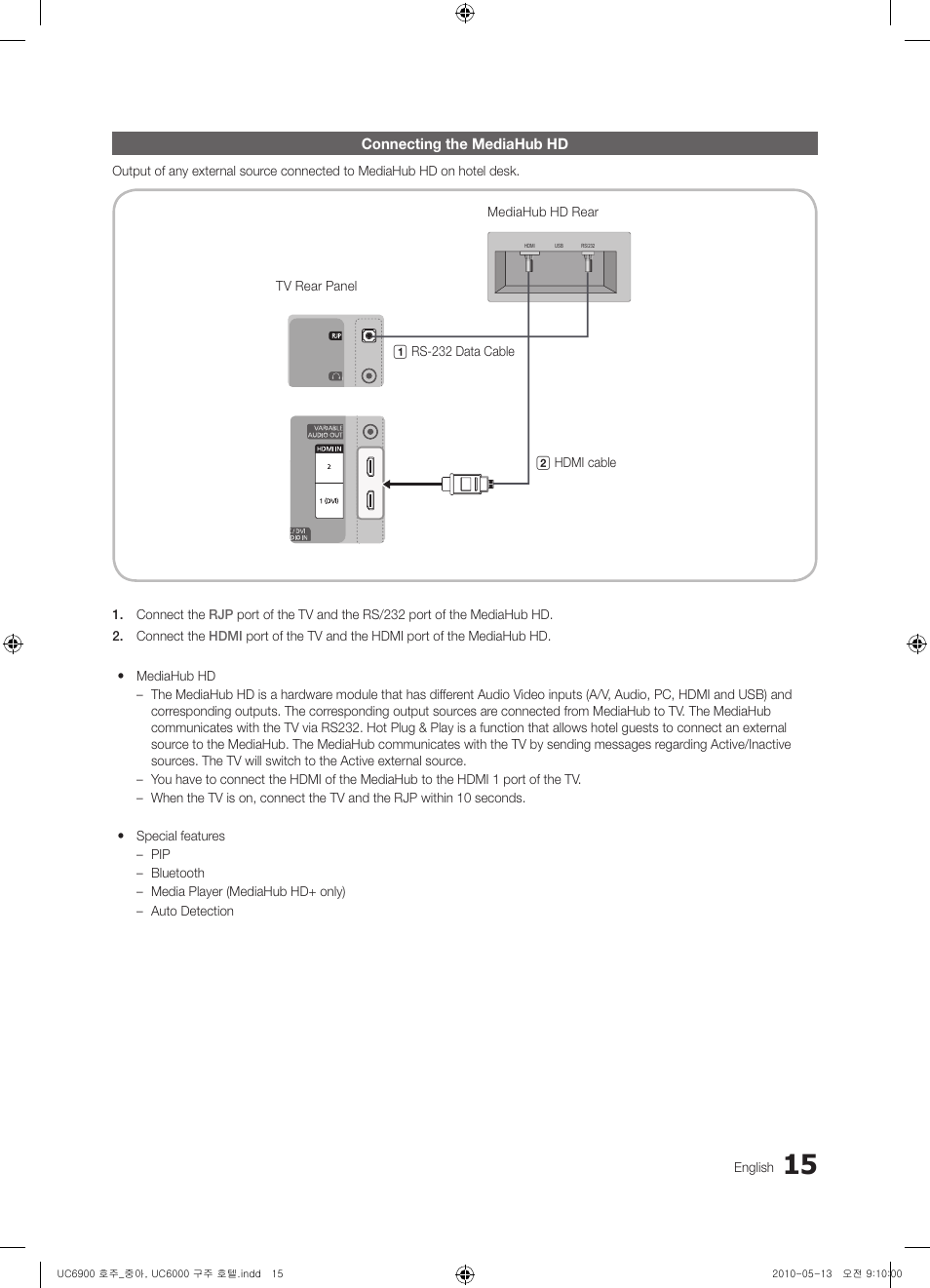 Samsung Hotel LED TV 6000 User Manual | Page 15 / 38